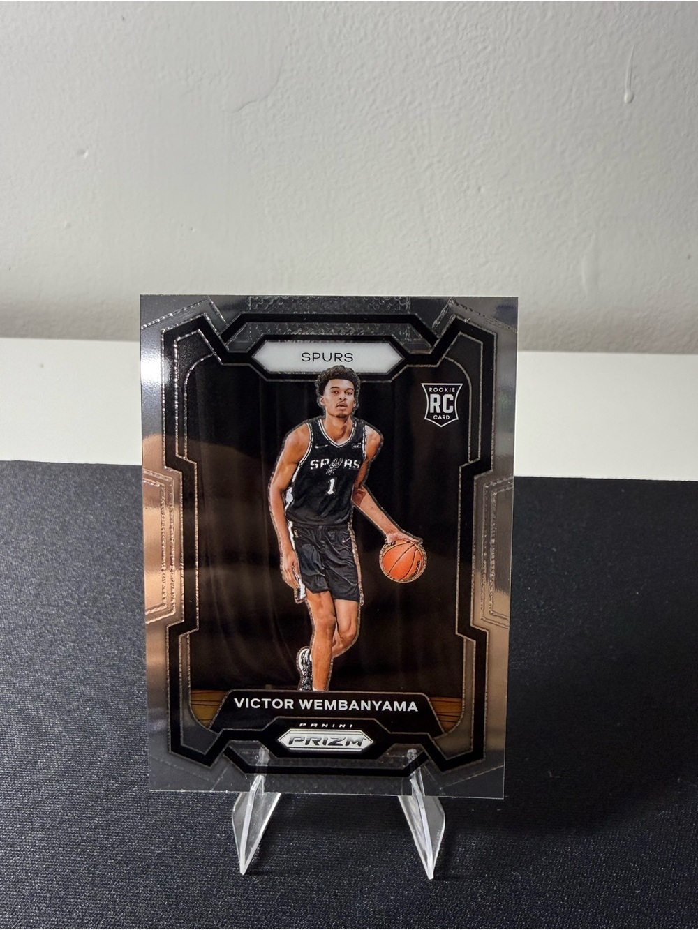 Panini Prizm Spurs Basketball Card - Black, Silver